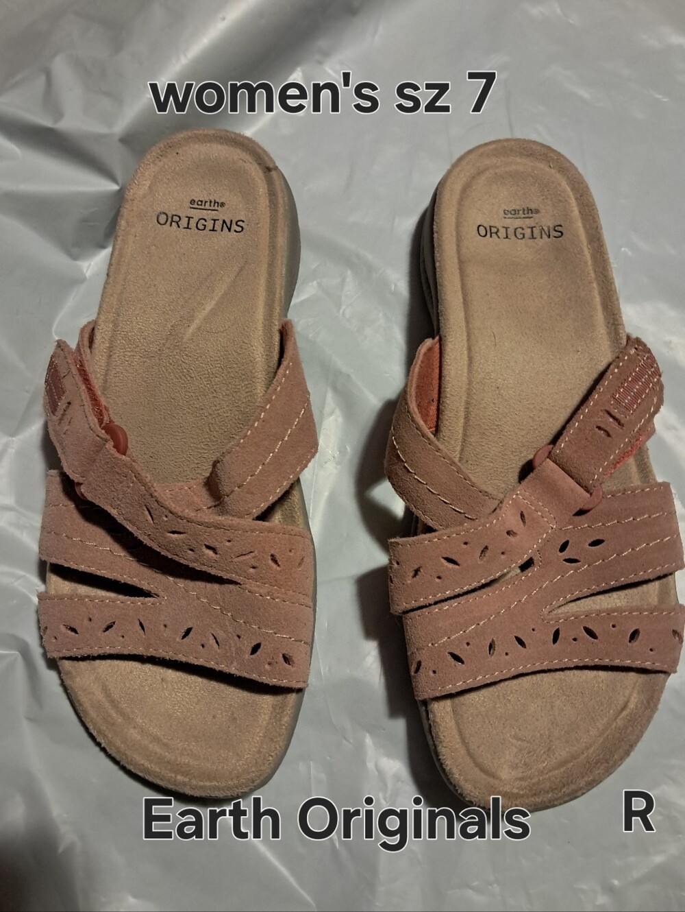 Earth Origins Women's Rose Suede Slide Sandals